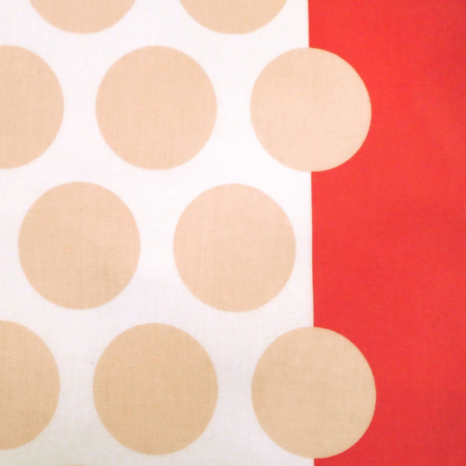 Wachstuch, Oilcloth, Mega Dots, Coral
