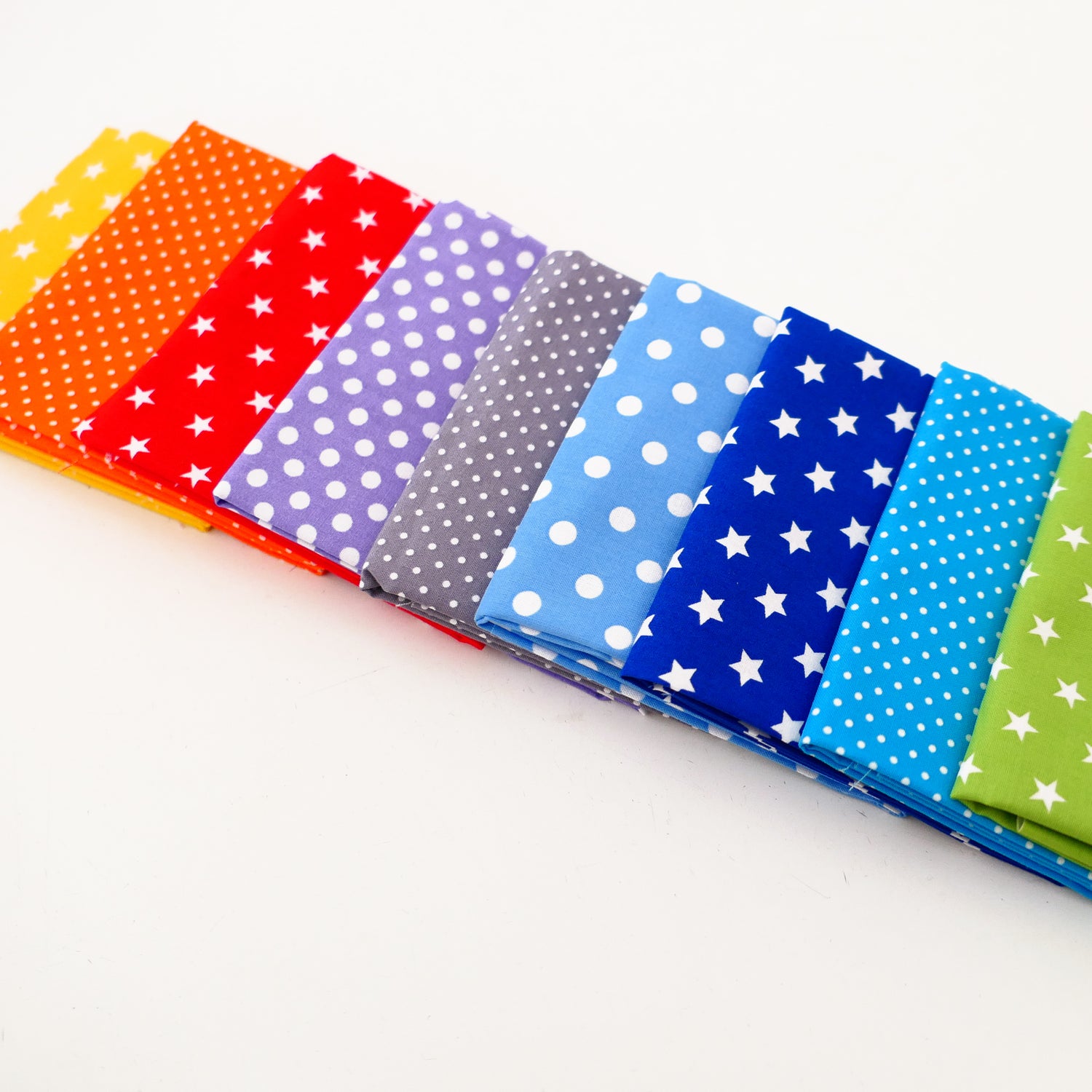 Stoffpaket DIY Girlande, Baumwolle, 9 x 50 x 35 cm Stoffe, Regenbogen, Bunt