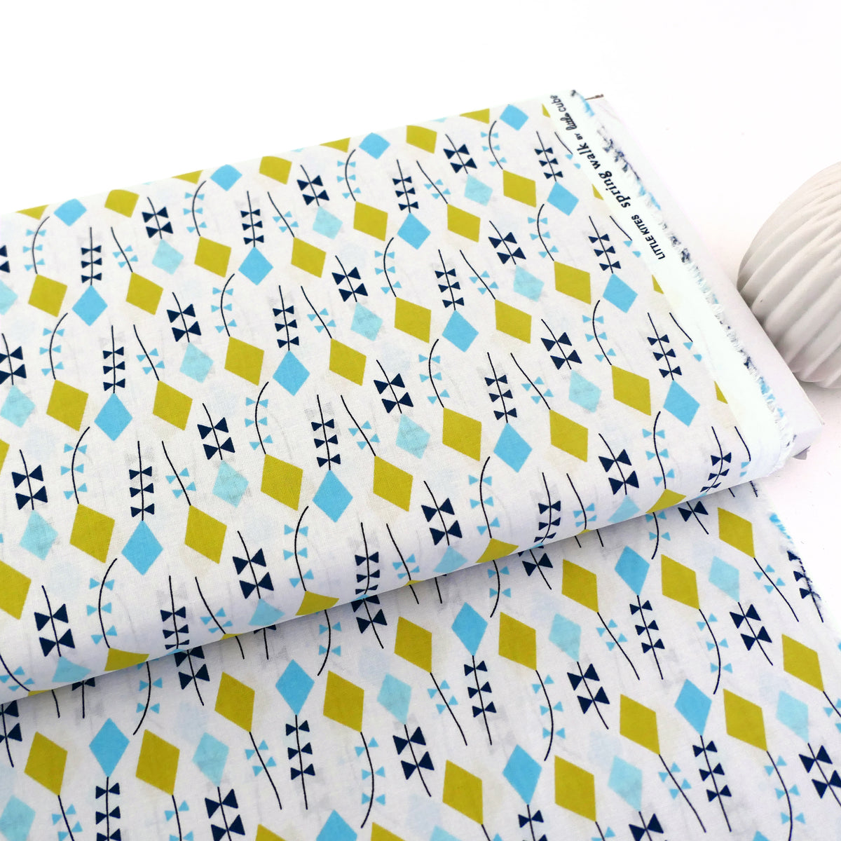 Baumwollstoff, amerikanischer Designerstoff, Cloud9, Little Kites, Meterware
