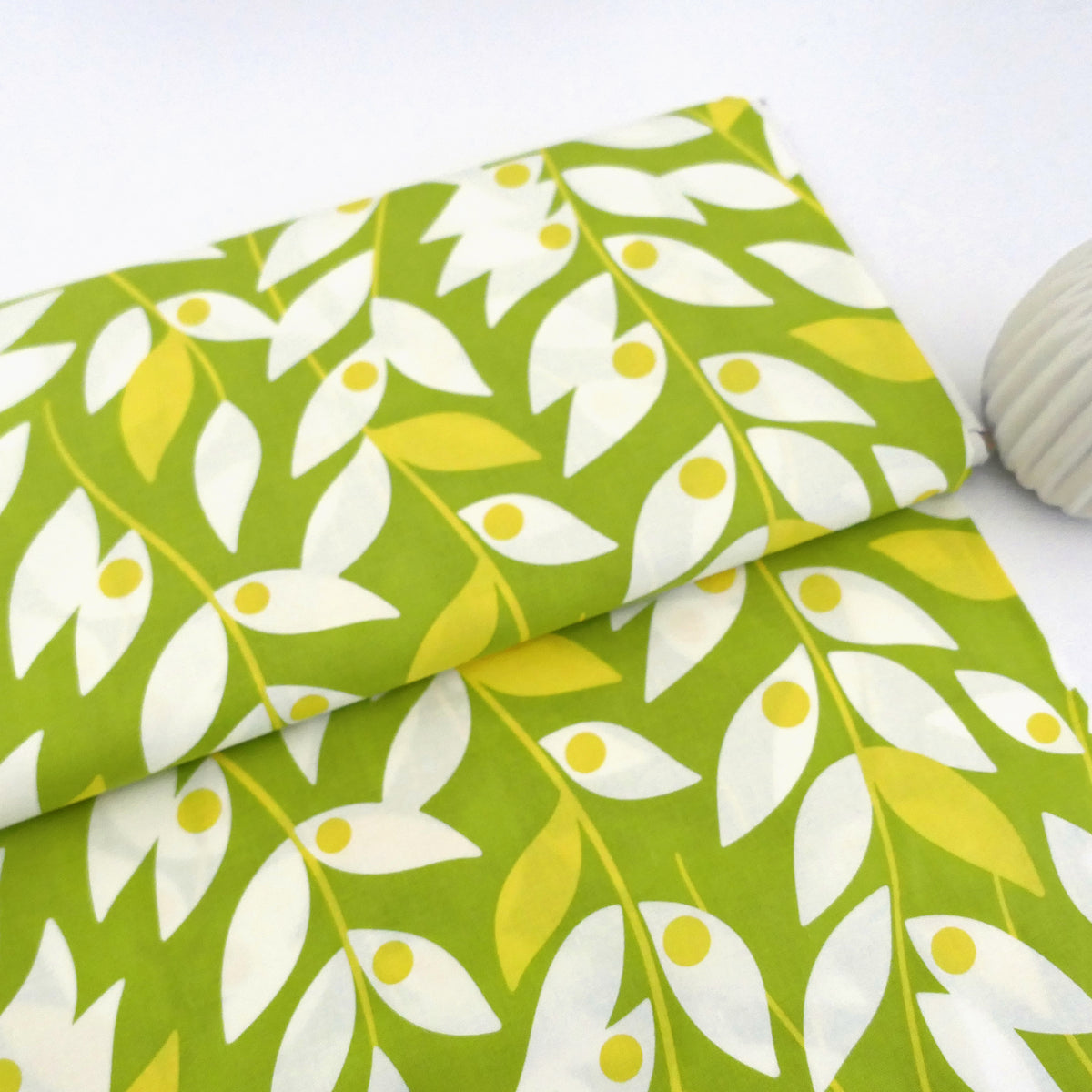 Baumwollstoff, amerikanischer Designerstoff, Free Spirit, Lindy Leaf, Meterware