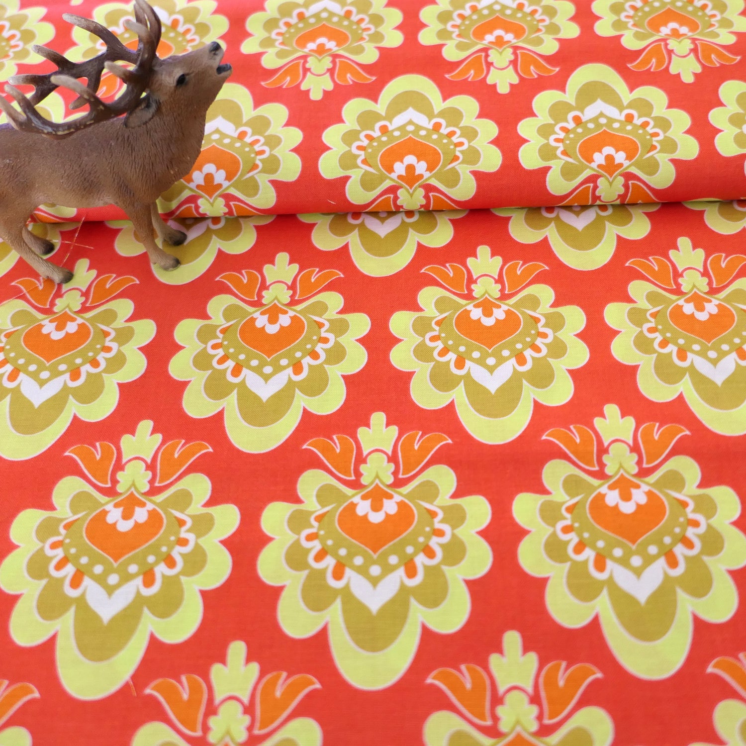 Baumwollstoff, amerikanischer Designerstoff, Riley Blake, Damask, Meterware