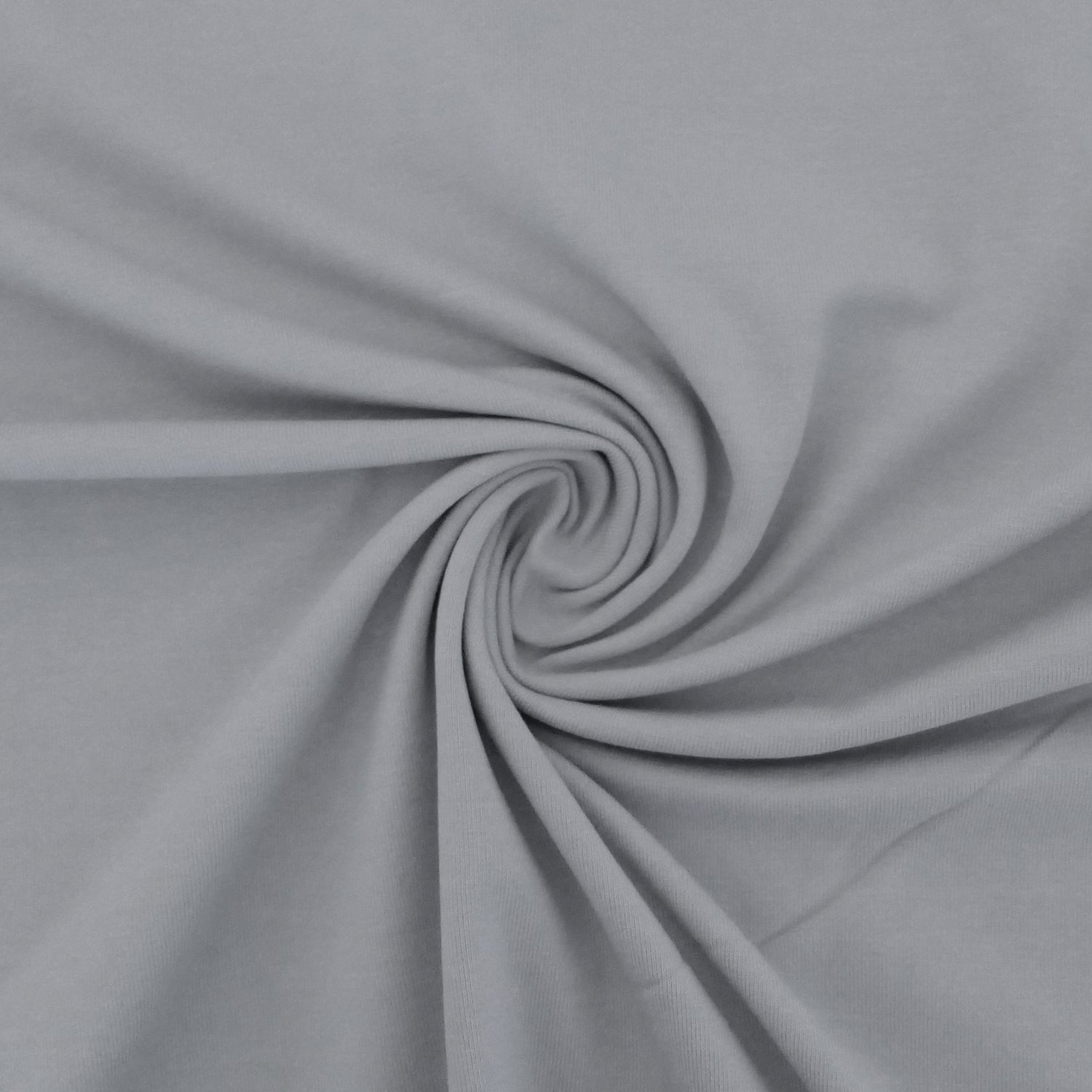Jersey Uni, Mittelgrau, Meterware