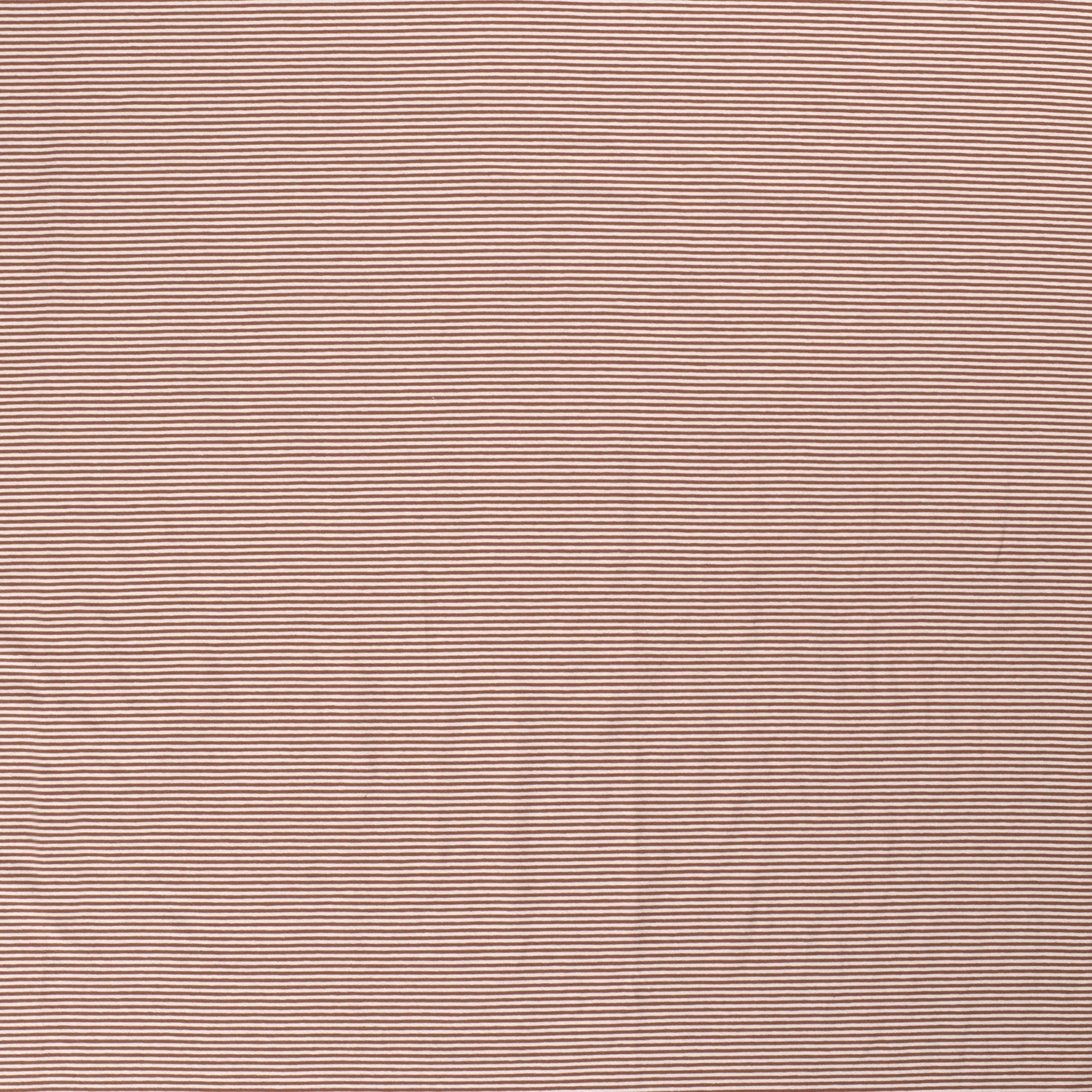 Ringeljersey 3mm, Streifen, Steinrot/Weiß, Meterware