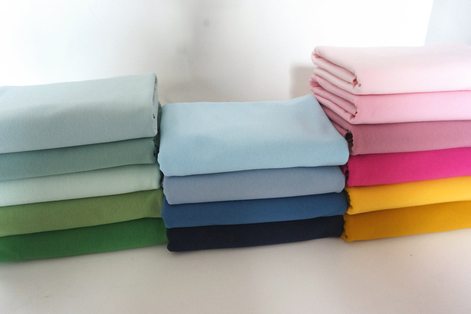 Jersey Uni, Mint, helles Mint, Meterware