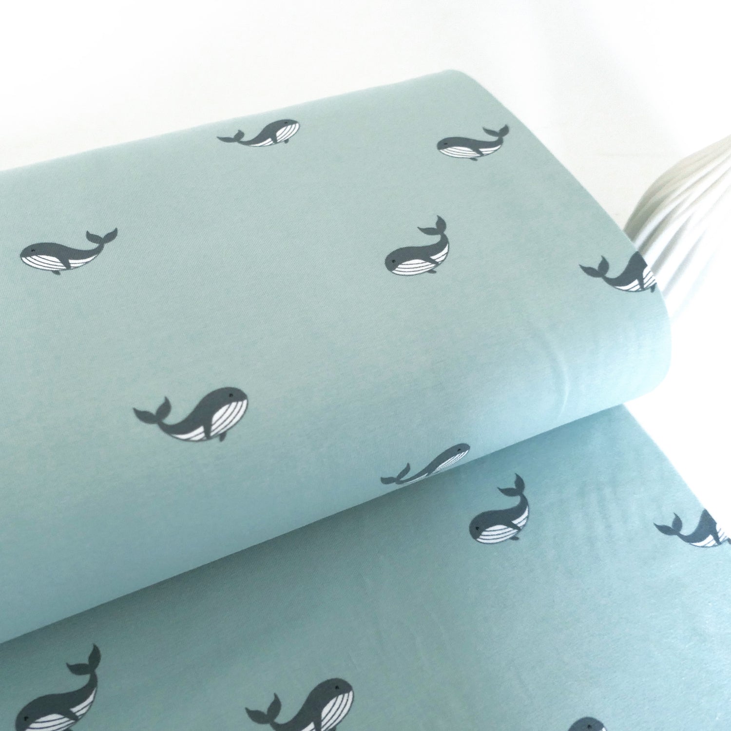 Jersey, kleine Wale, Mint, Meterware