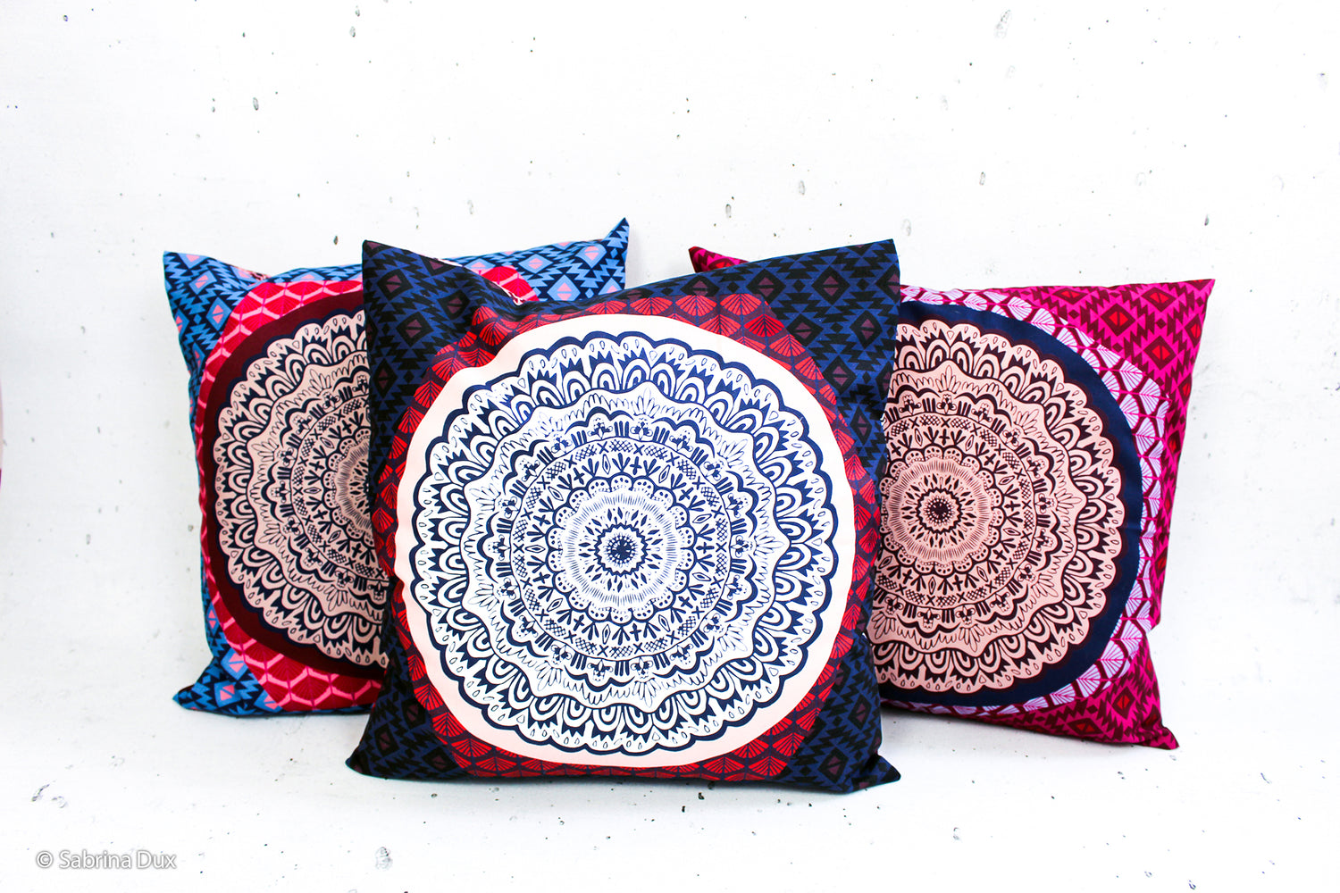 Baumwollstoff 'Pillow Party' Panel, Aubergine, swafing