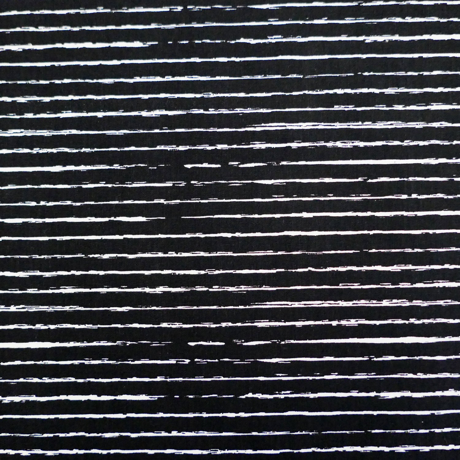 Baumwollstoff, Linien, Schwarz, Weiß, Meterware
