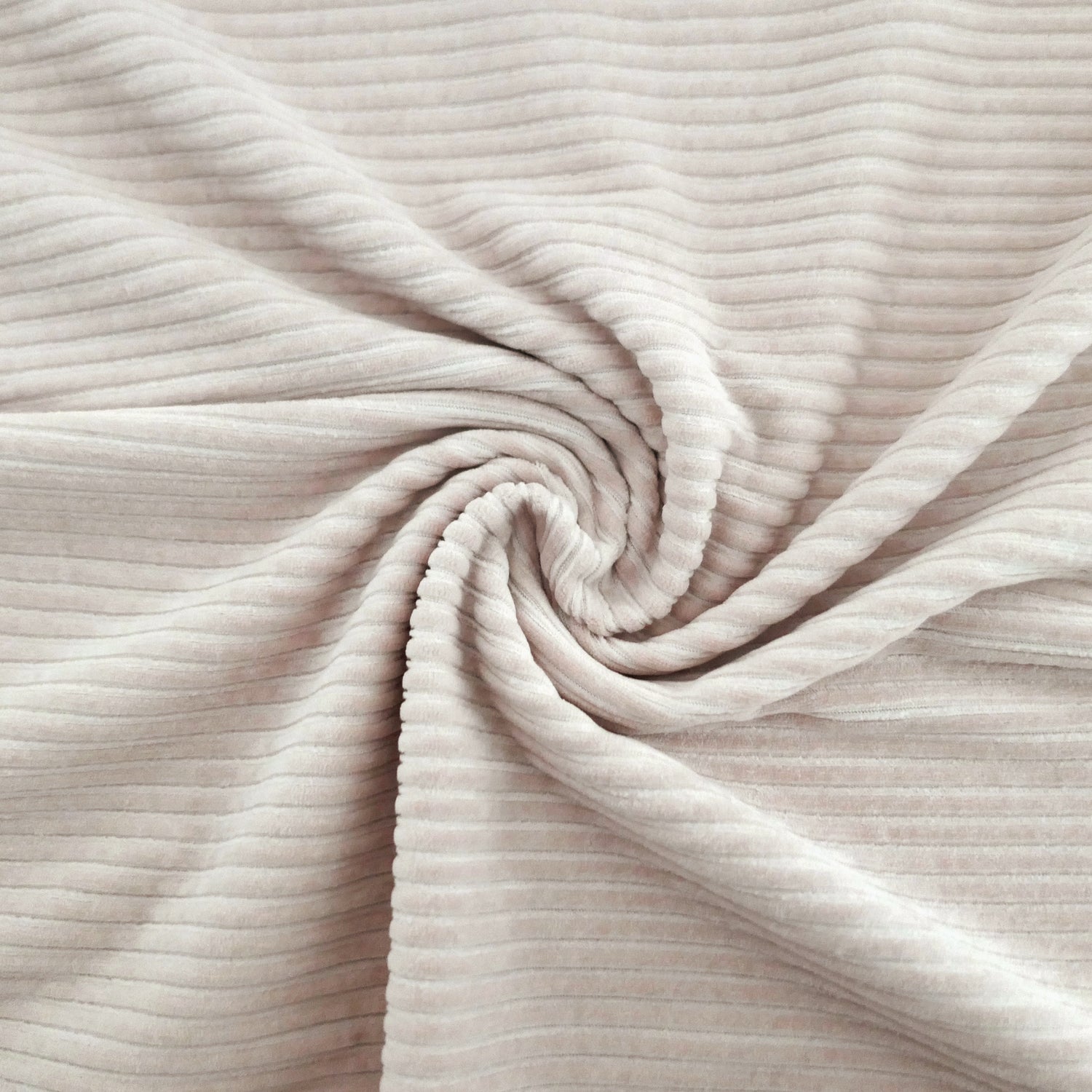 Cordjersey, Uni Sand, Breitcord, elastischer Cord, Meterware