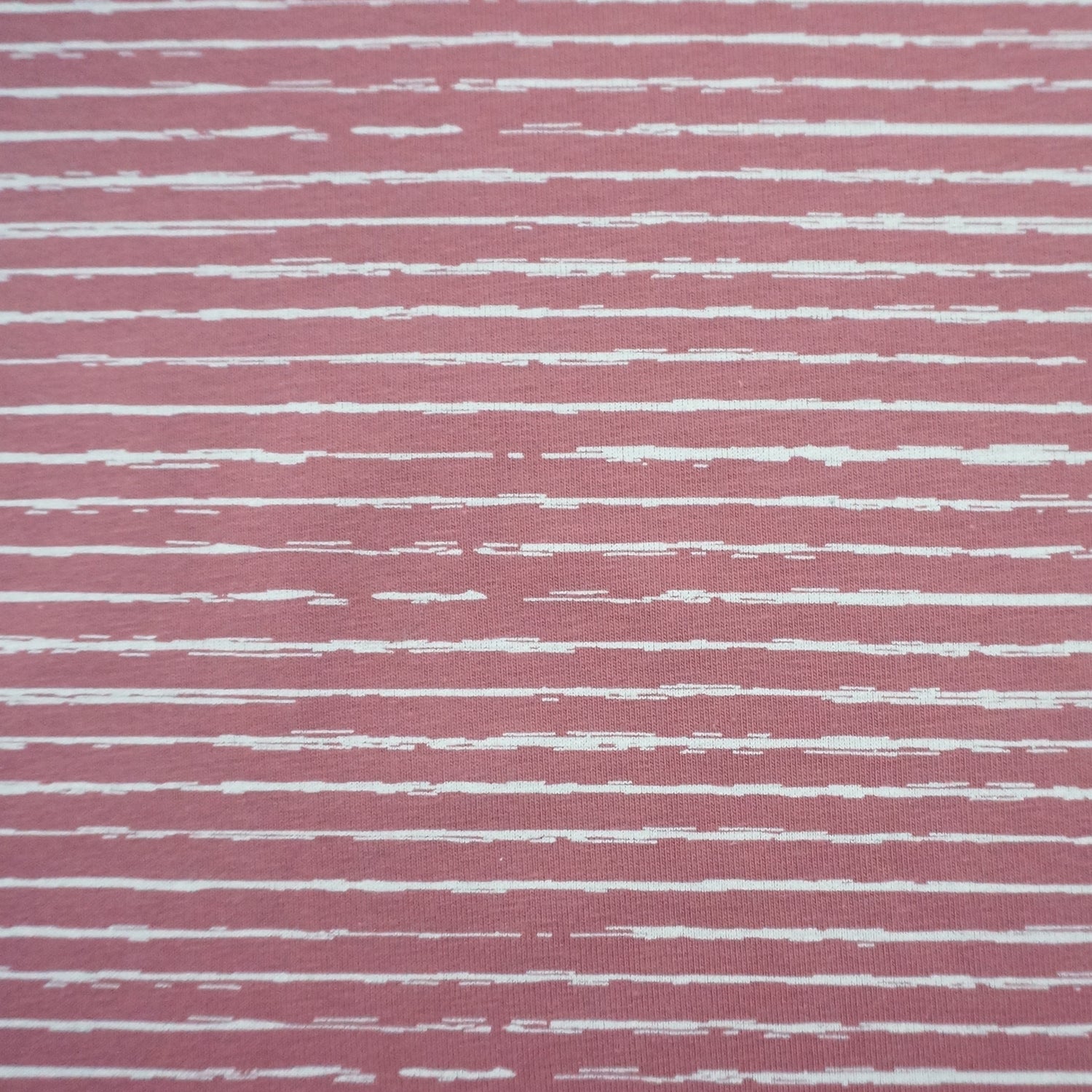 Jersey, Linien, Streifen, Altrosa, Meterware