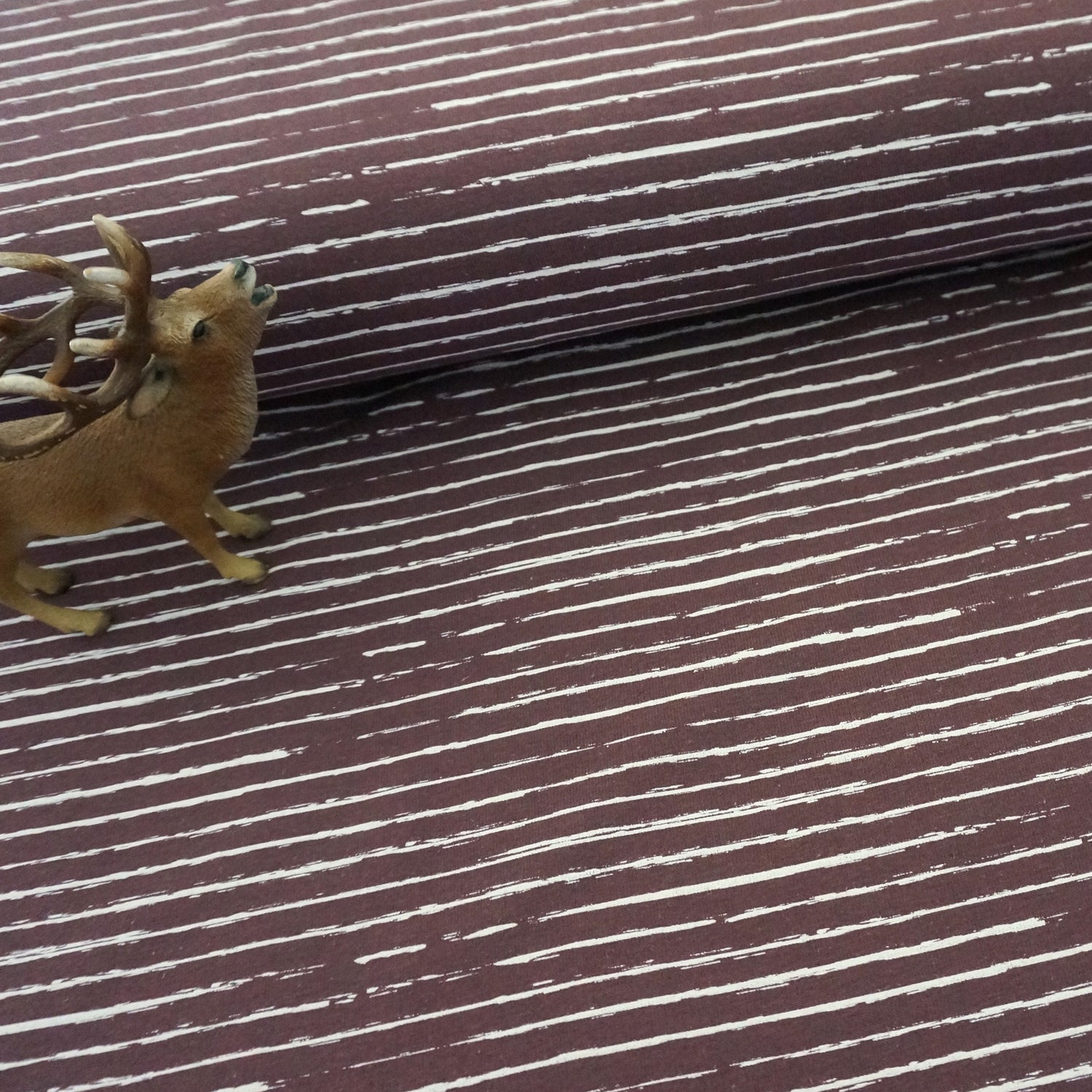 Jersey, Linien, Streifen, Mauve, Meterware