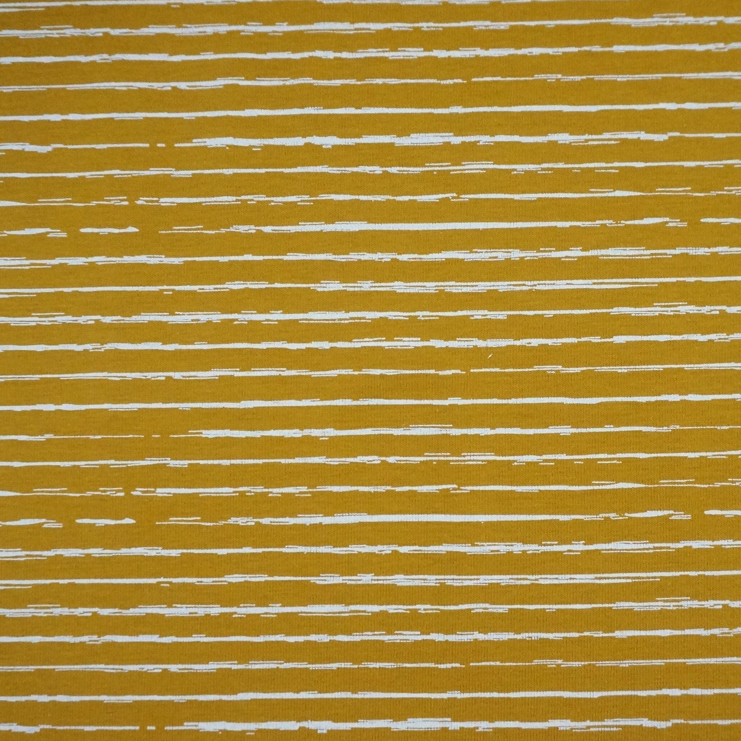 Jersey, Linien, Streifen, Senf, Meterware