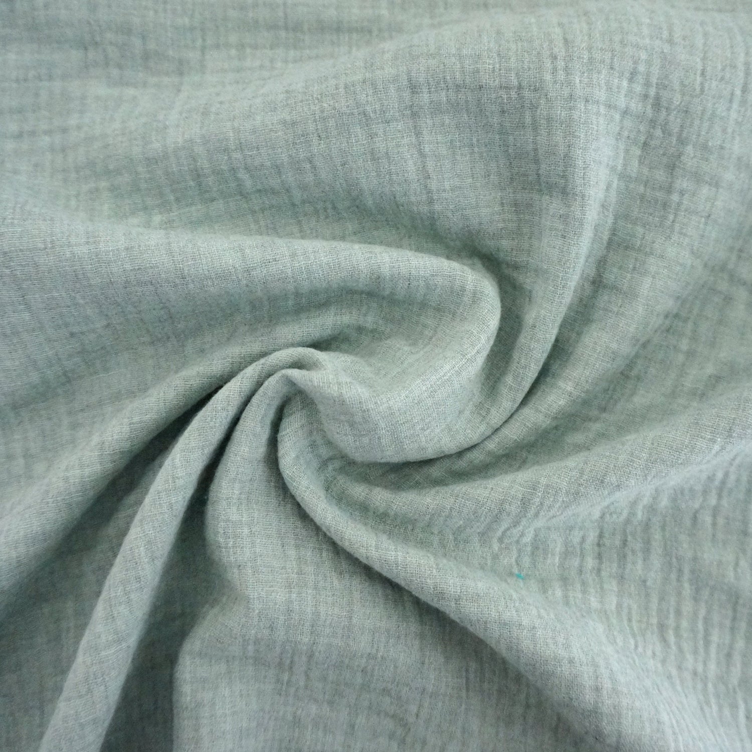 Musselin, Double Gauze, Mint, meliert, Meterware