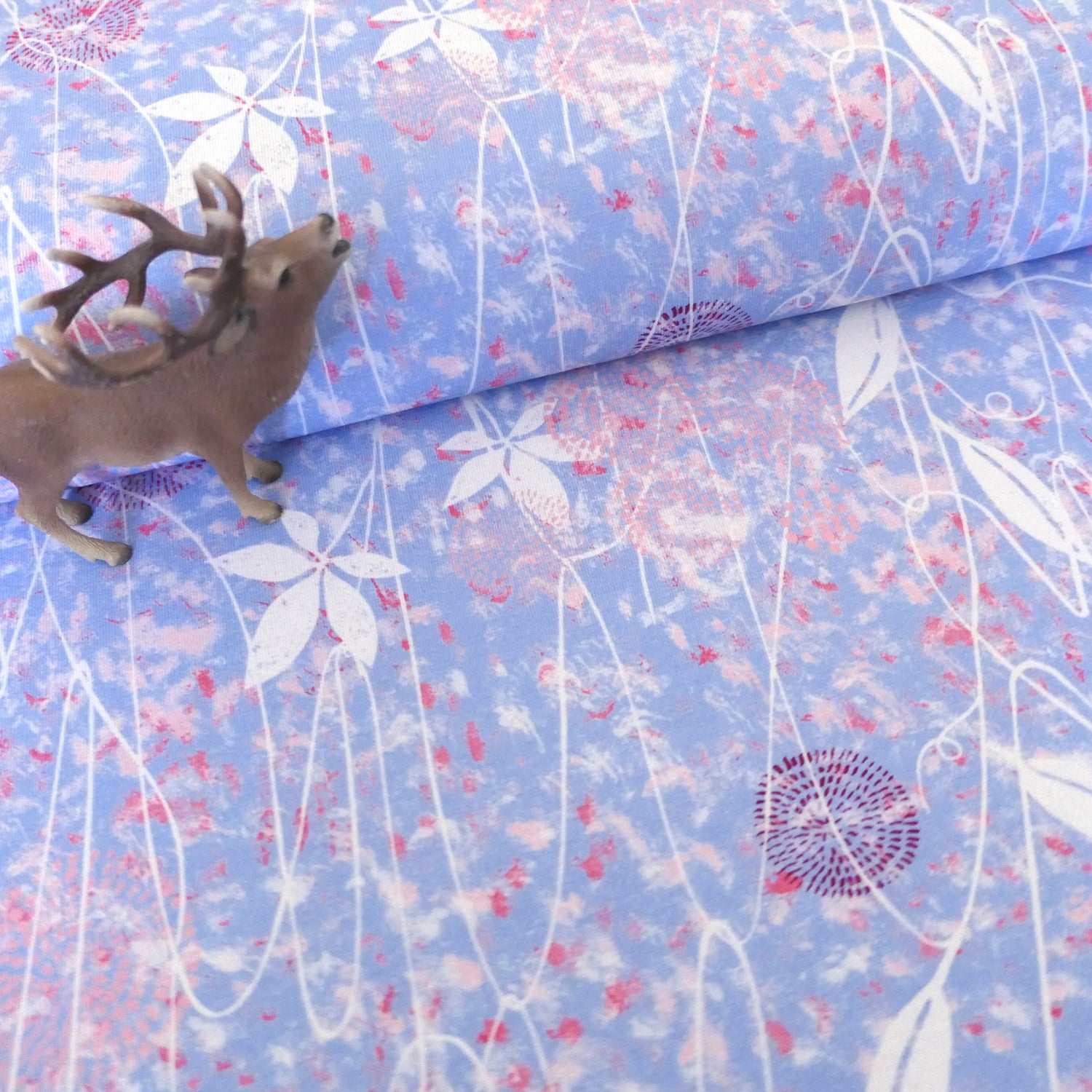 Jersey, Blätter und Blüten, Mystical Florals, swafing, Meterware