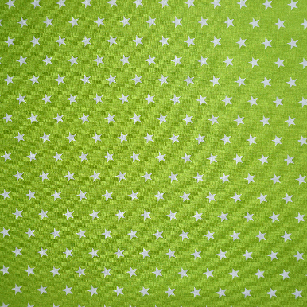 Baumwollstoff, swafing, Carrie, Sterne 7 mm, Lime/Weiß (Kopie)
