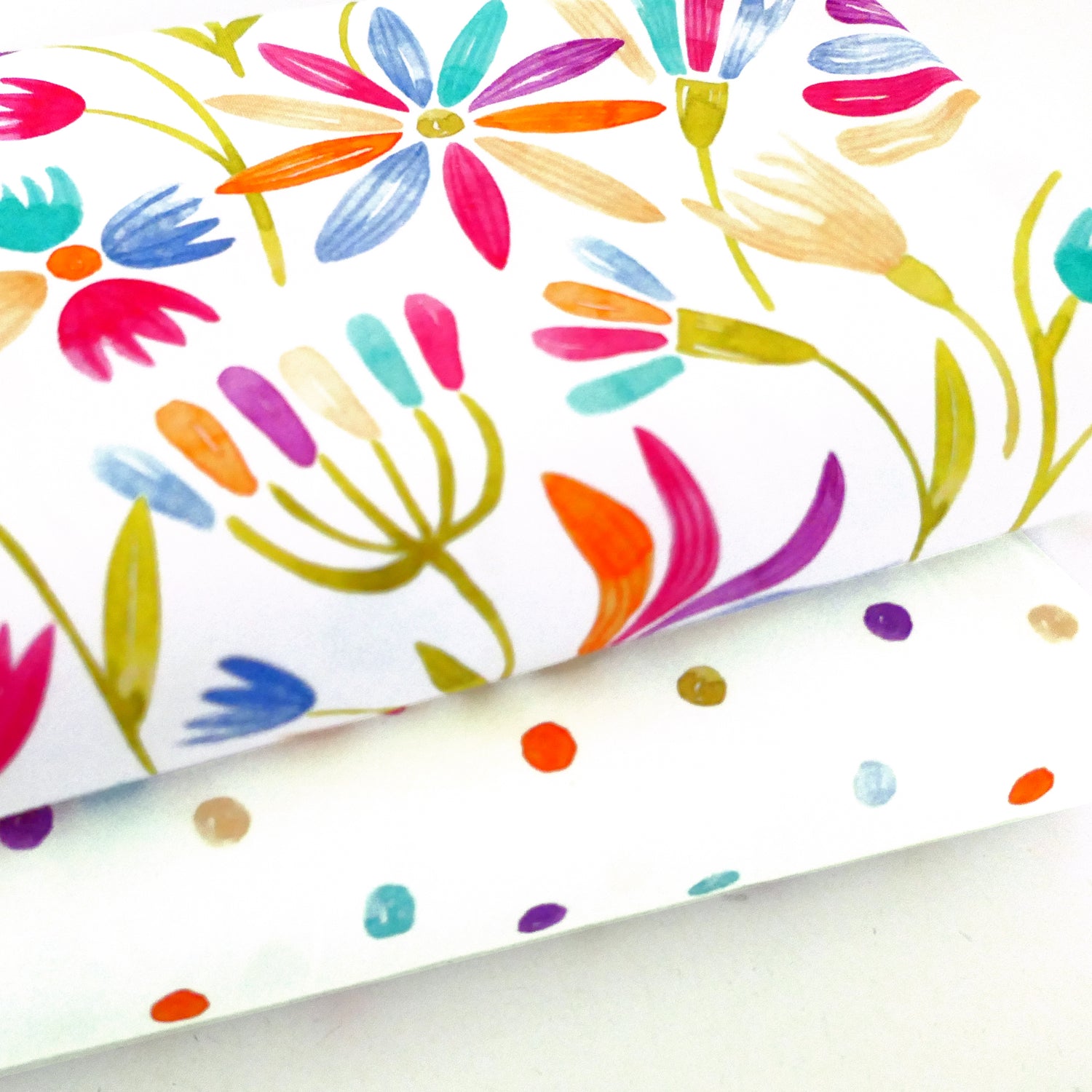 Jersey, Swafing, Flower Pop, Bunte Kleckse, Weiß/Bunt, Meterware