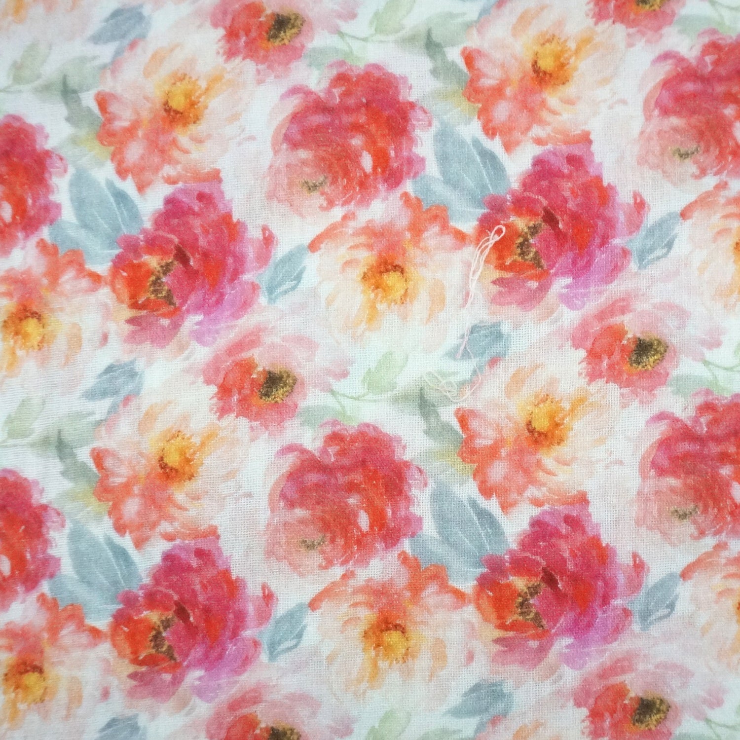 Musselin Rosen, Water Colour, Meterware