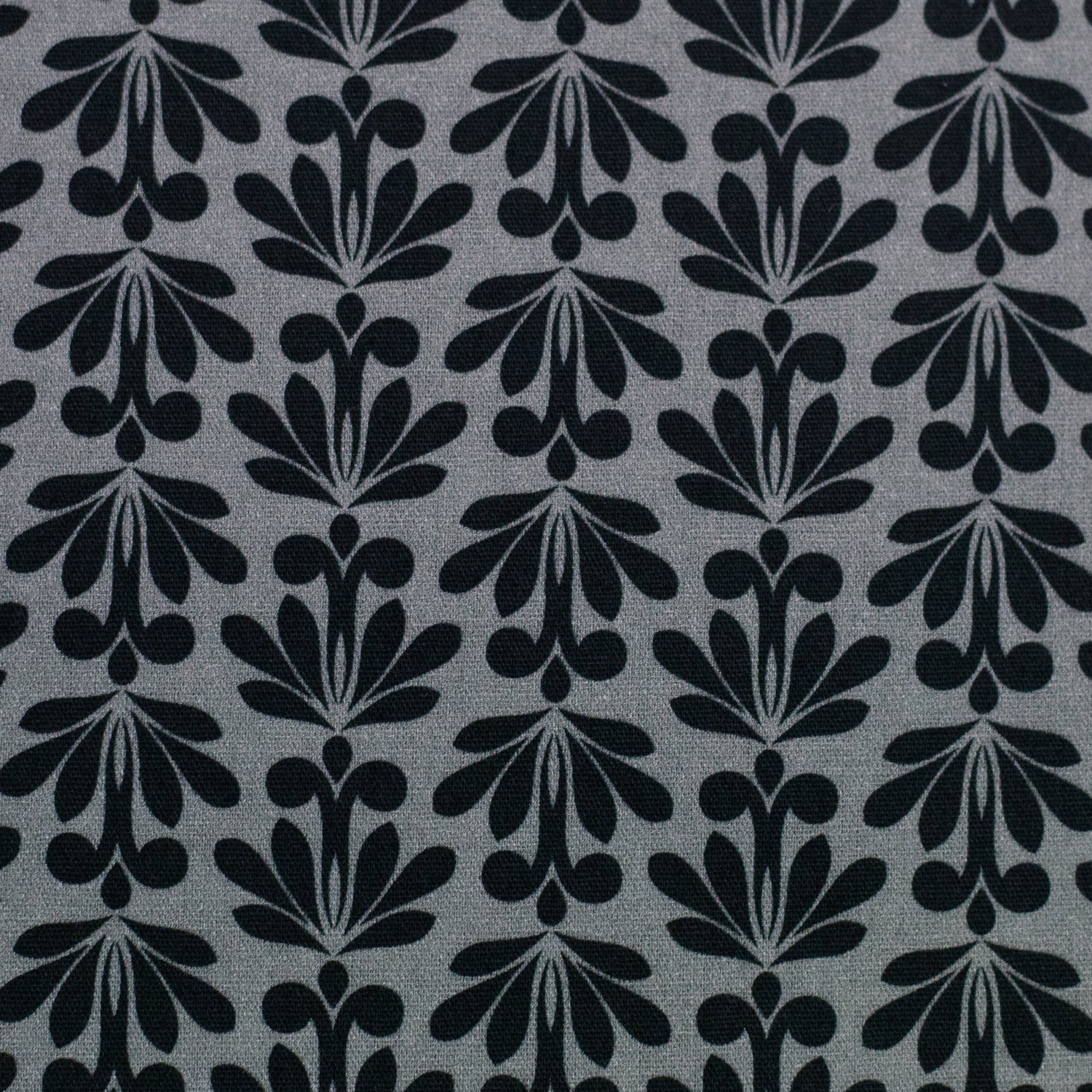 Baumwollstoff, Eleonora, swafing, Blüten, Grau, Schwarz, Meterware