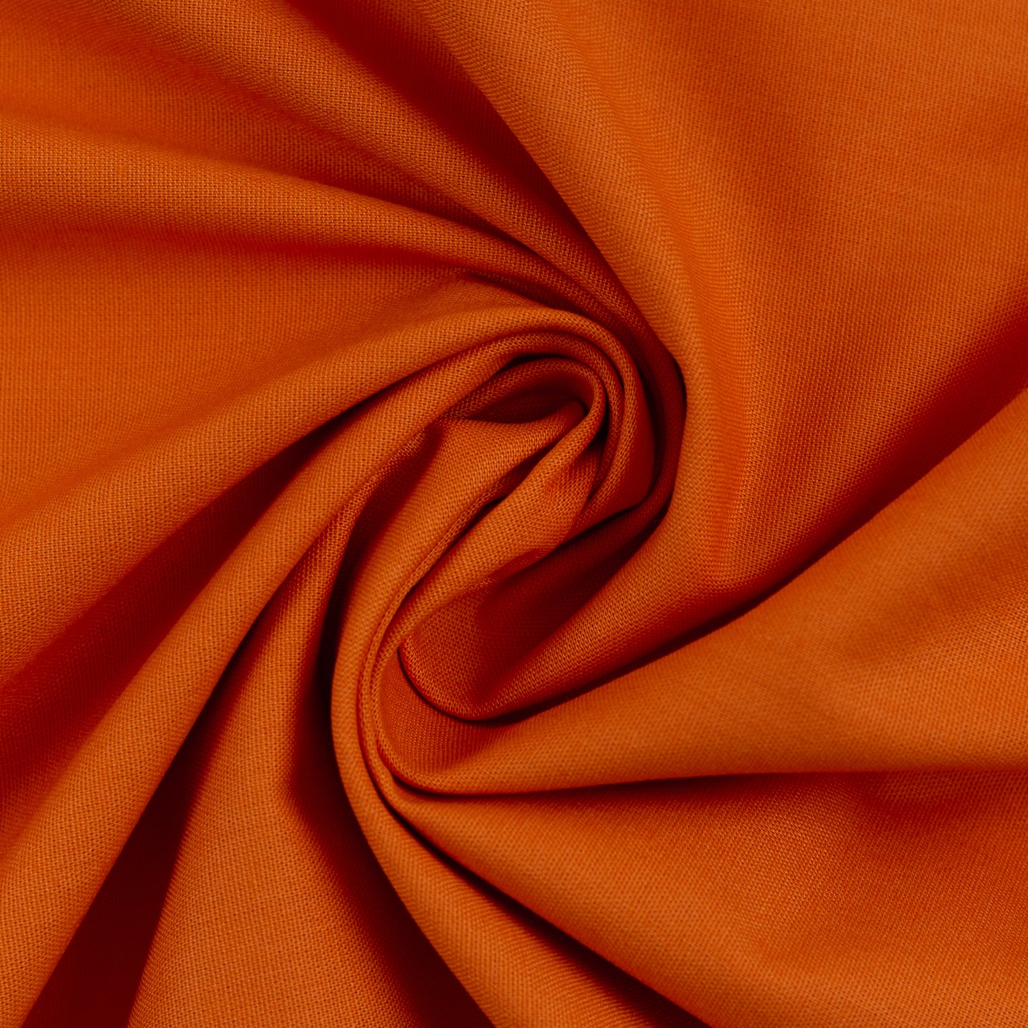Baumwollstoff Uni Orange Soltau, Meterware