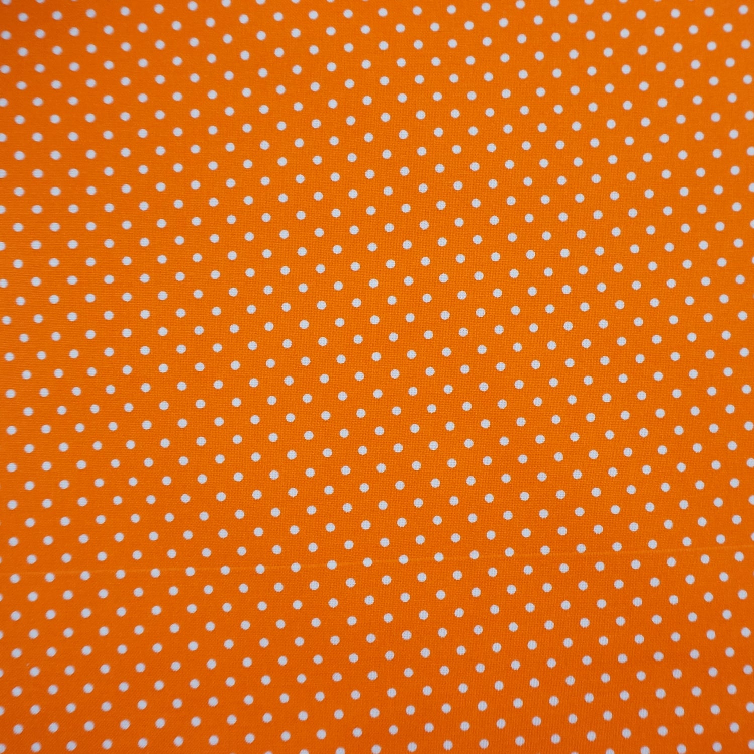 Baumwollstoff, swafing, Judith, kleine Punkte, Orange/Weiß