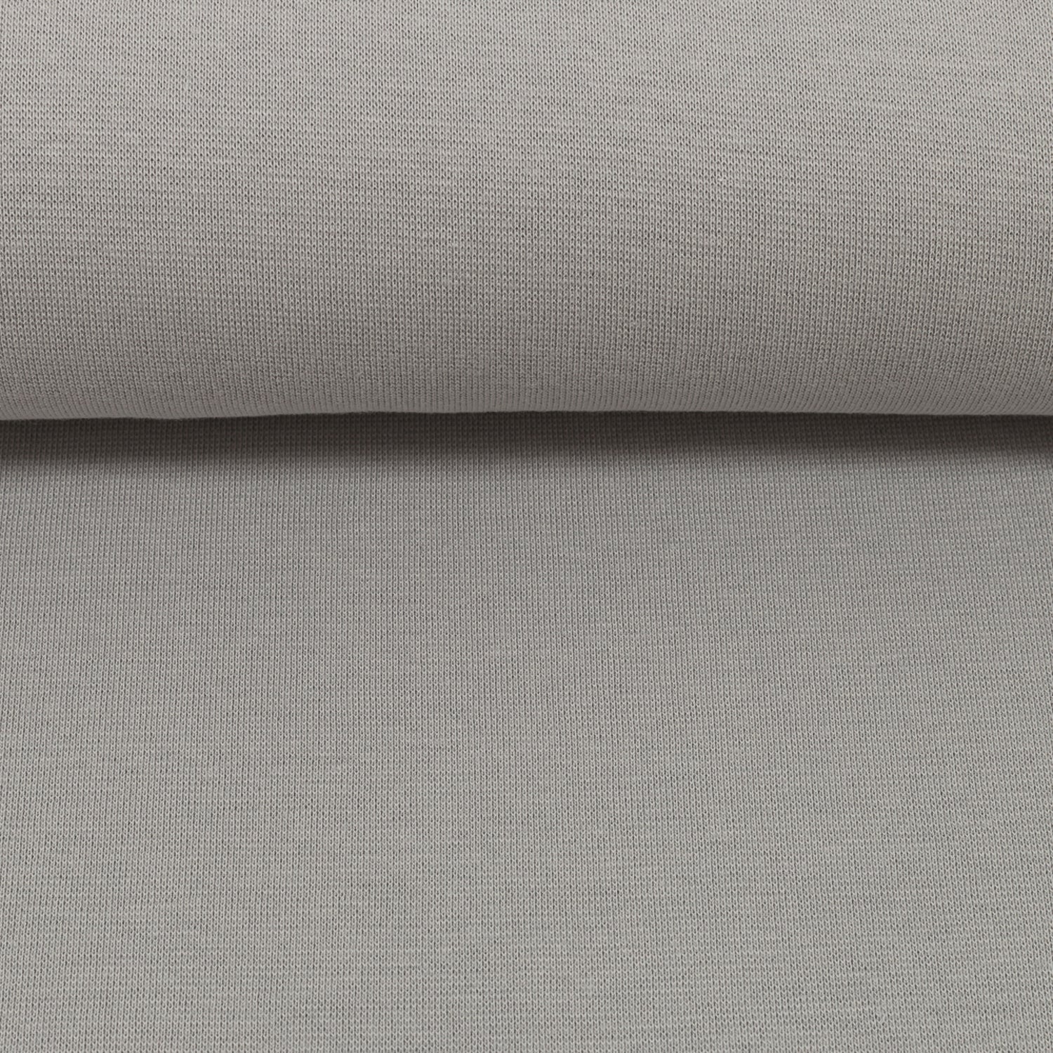Bündchen, Heike, Uni, Grau, Meterware