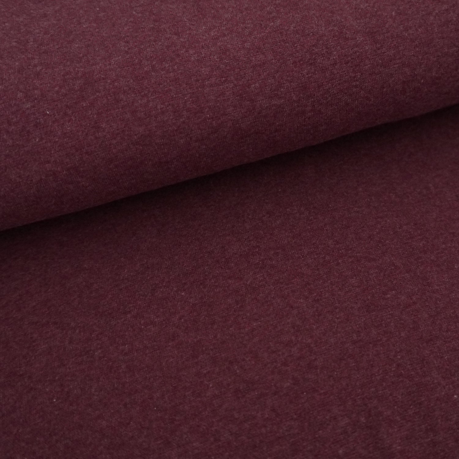 Bündchen, Heike, Uni, Bordeaux, meliert, Meterware
