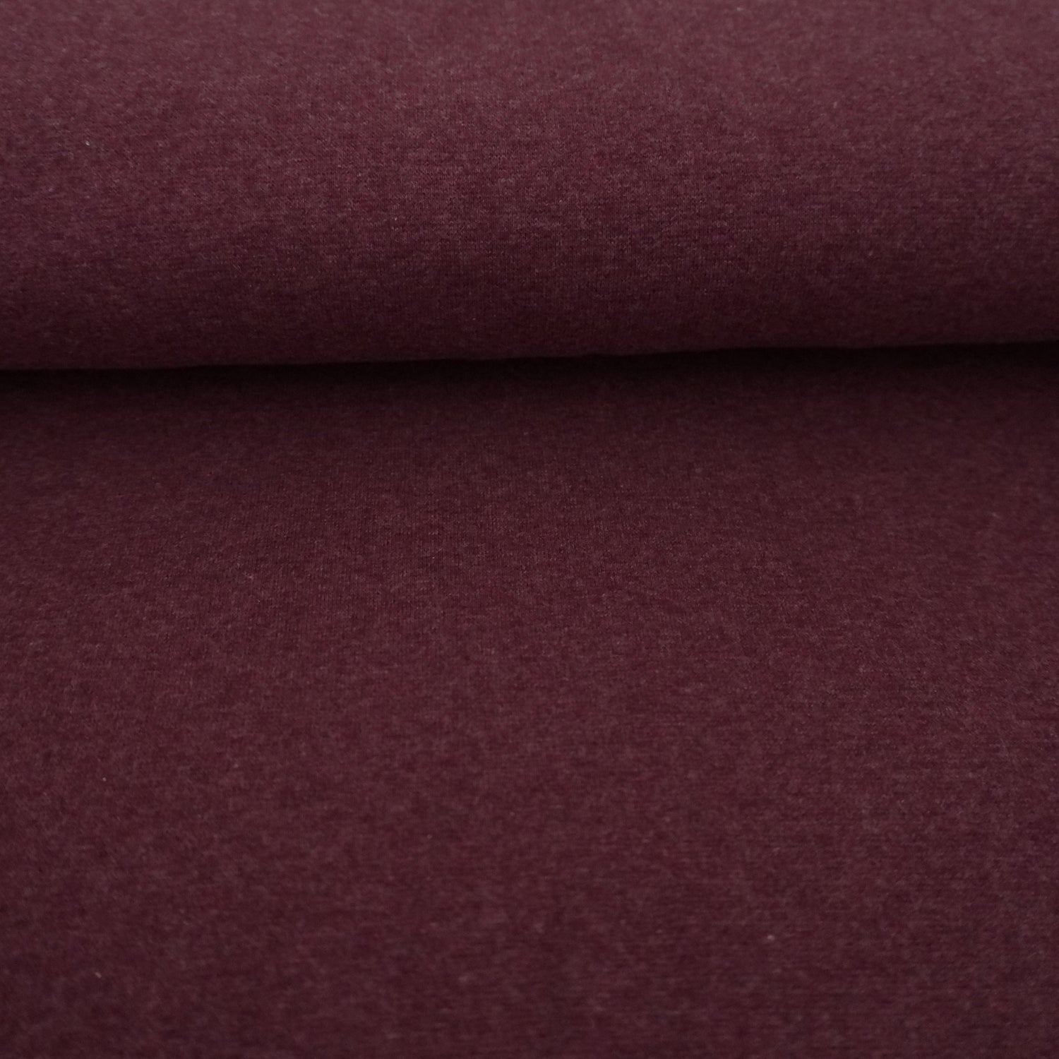 Bündchen, Heike, Uni, Bordeaux, meliert, Meterware