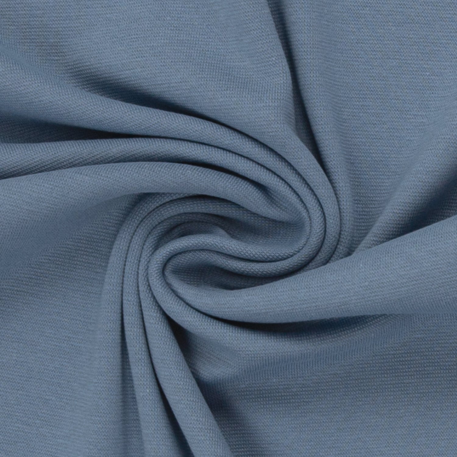 Bündchen, Heike, Uni, Mittelblau, Meterware