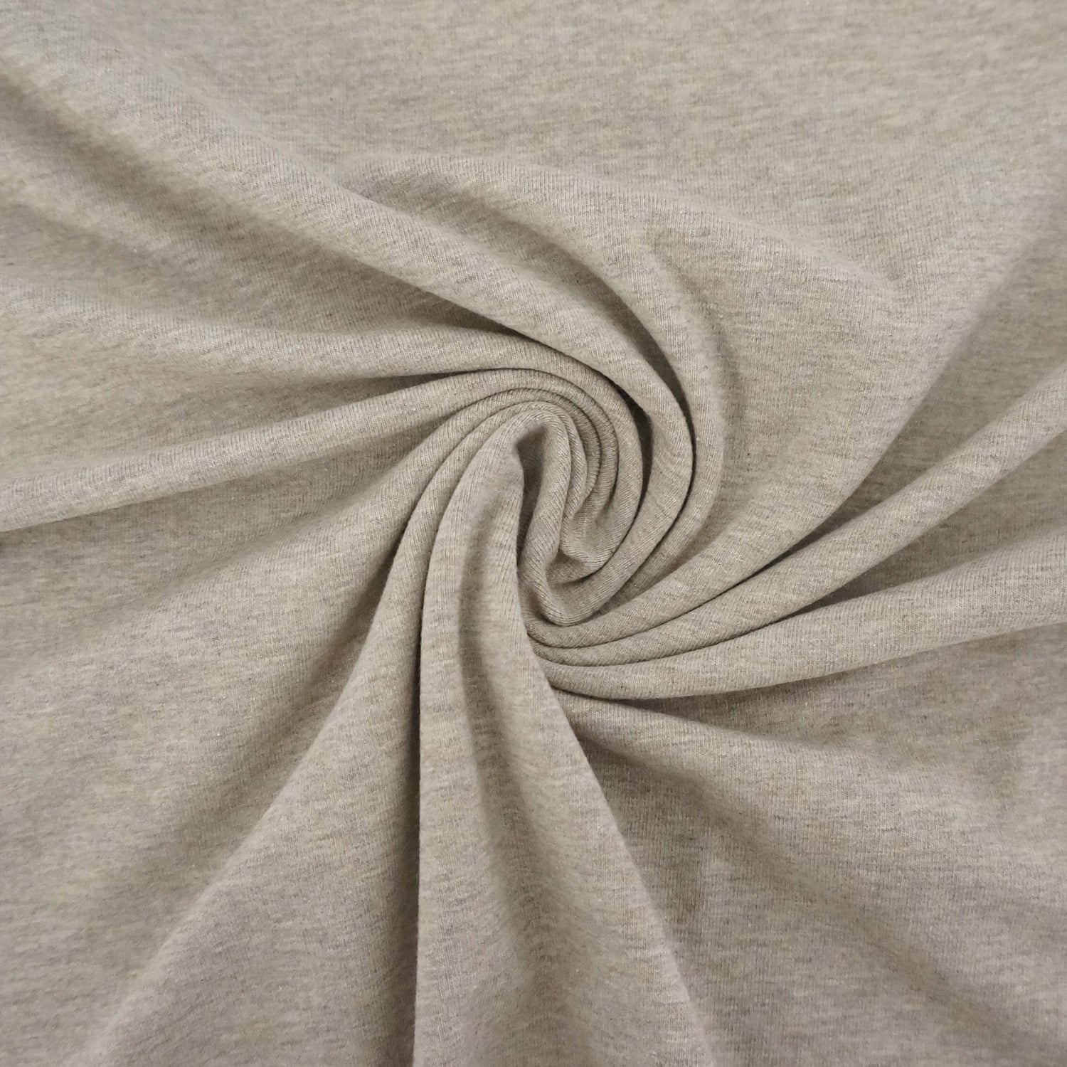 Jersey, Vanessa, Beige, meliert, Meterware