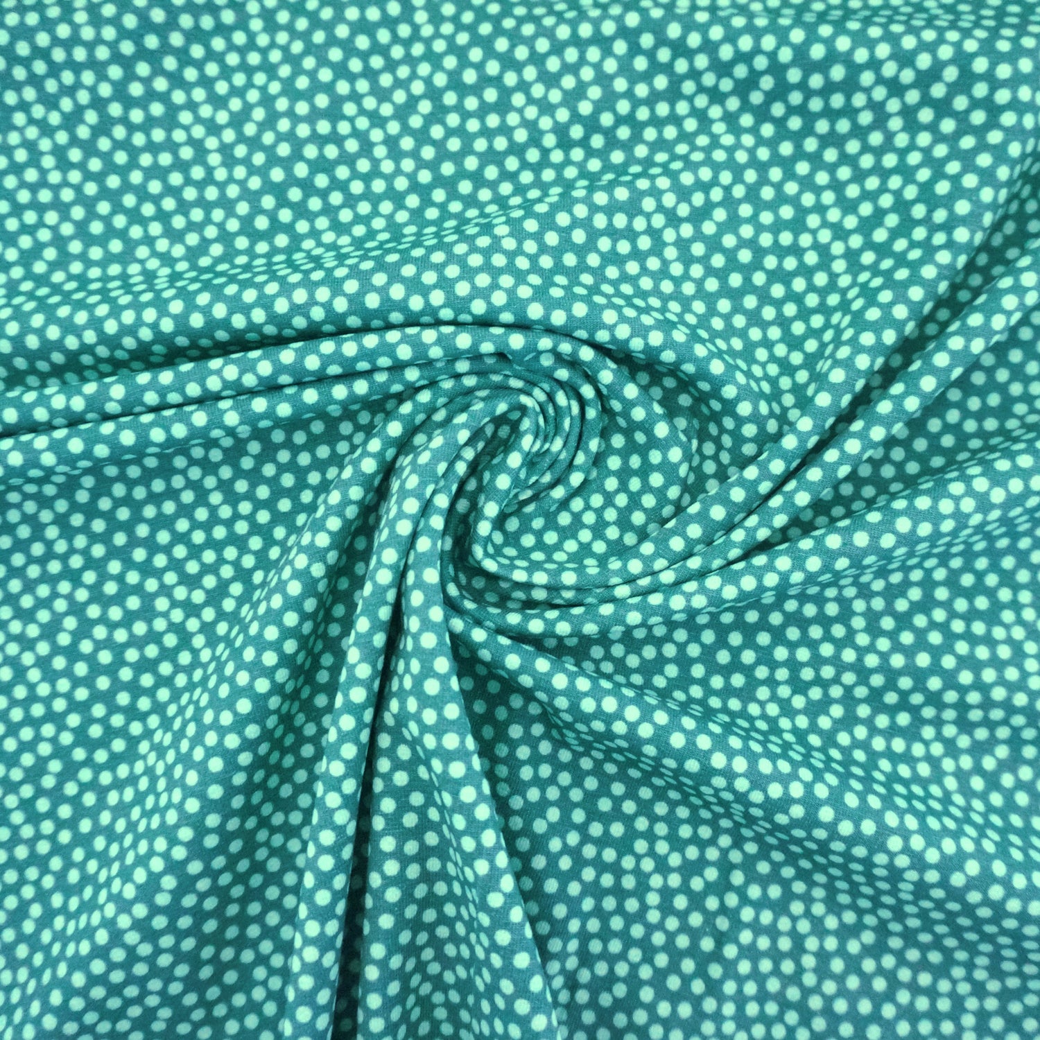 Jersey, Kleckse, Punkte, Joris, Mint, swafing, Meterware