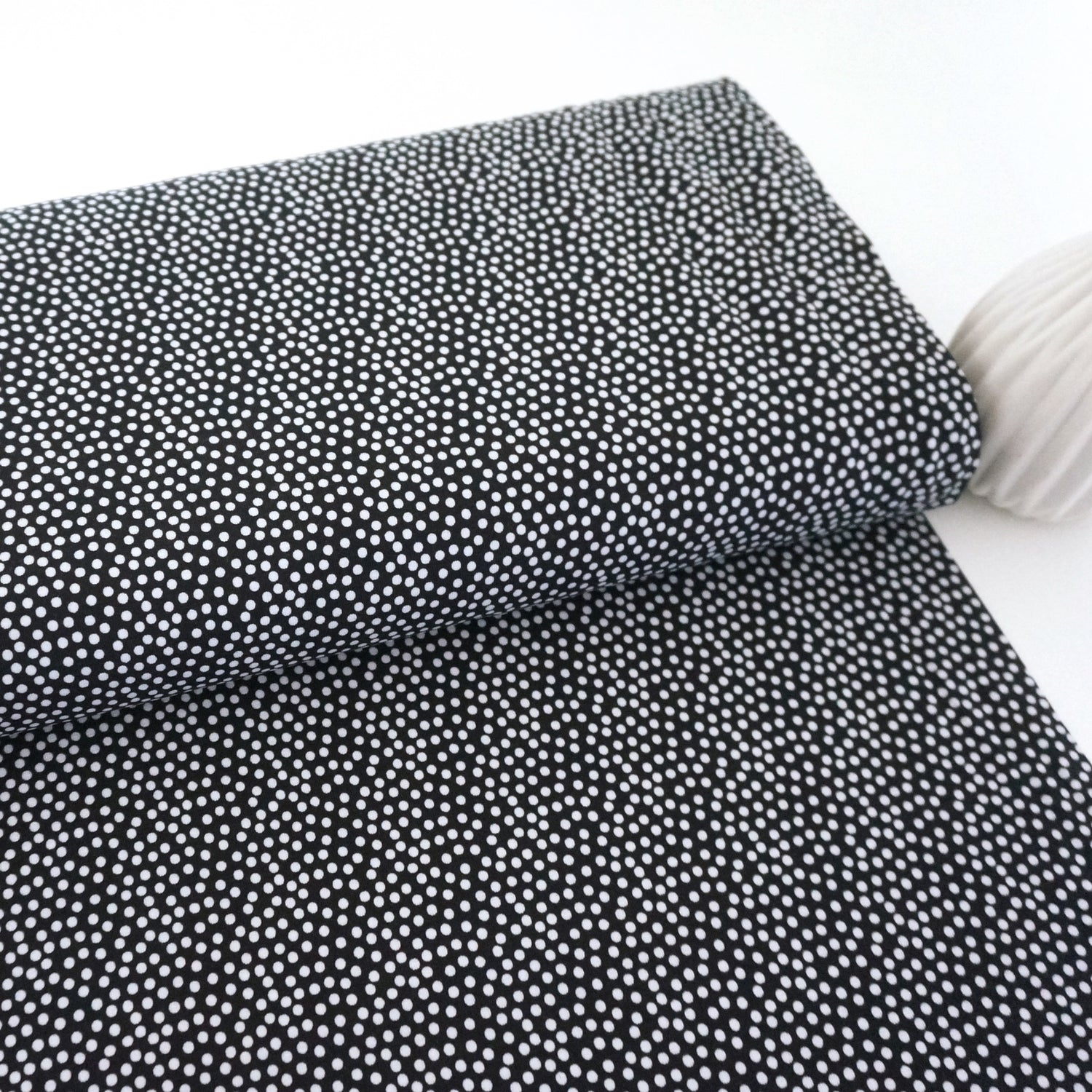 Jersey, Kleckse, Punkte, Joris, Schwarz, swafing, Meterware