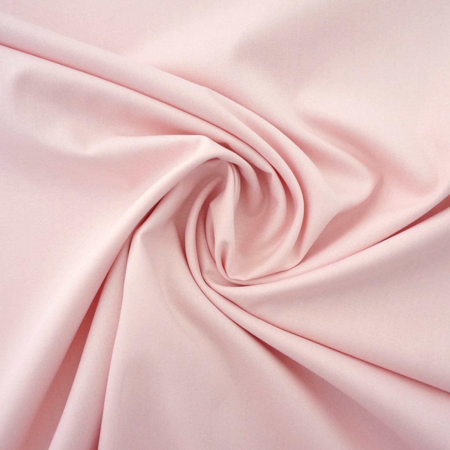 Baumwollstoff Uni, Rosa, Softrosé, Meterware
